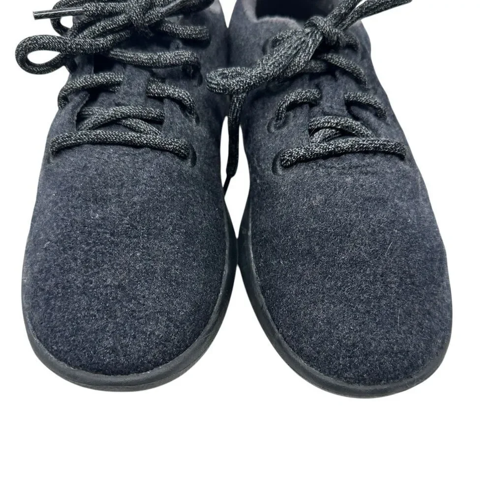 Allbirds Women's Dark Grey Merino Wool Lace‎ Up Sneakers Size 8